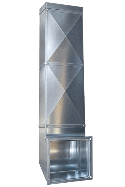 Custom sheet metal return drops & boxes fabricated in Fresno, CA