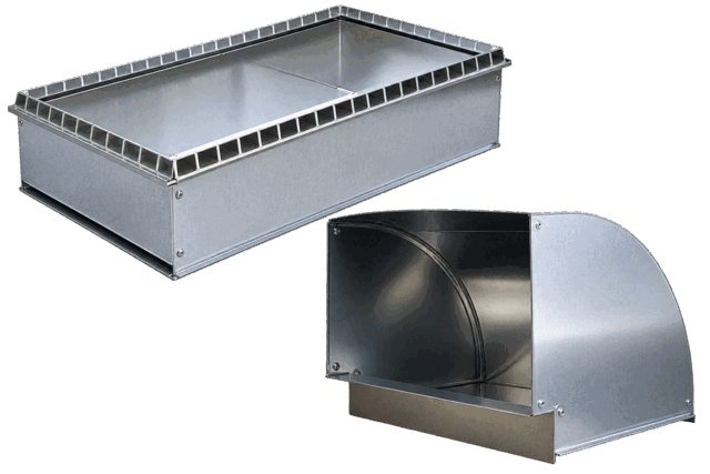 Custom sheet metal duct fittings fabricated in Fresno, CA
